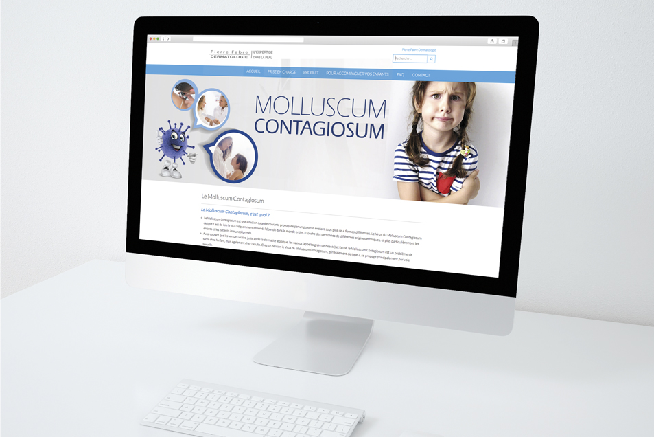 Site internet Molluscum Pierre Fabre Dermatologie